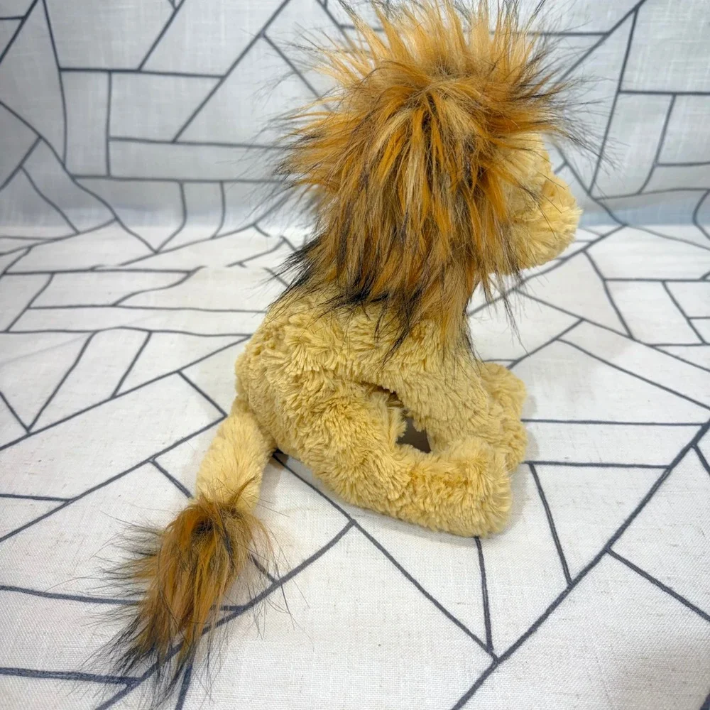 Gund Cozys Lion 8in Tan Plush Stuffed Animal Faux Fur Mane 6049944
